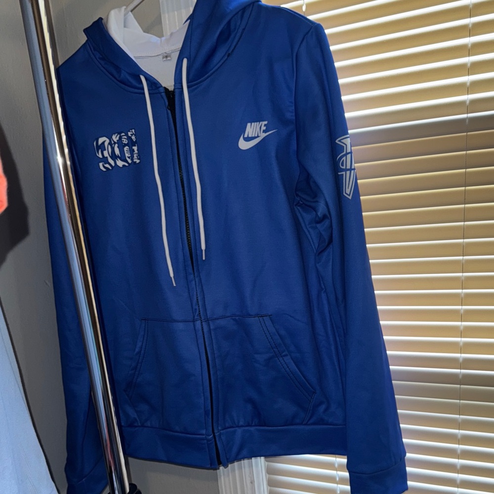 Nike Royal Blue Zip-Up Hoodie